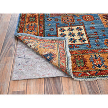 Load image into Gallery viewer, 5&#39;2&quot;x7&#39; Imperial Blue, Antique Karachopf Kazak Design, Vegetable Dyes, Soft Pile, High Mountain Wool, Hand Knotted, Densely Woven, Oriental Rug FWR6354