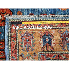 Load image into Gallery viewer, 5&#39;2&quot;x7&#39; Imperial Blue, Antique Karachopf Kazak Design, Vegetable Dyes, Soft Pile, High Mountain Wool, Hand Knotted, Densely Woven, Oriental Rug FWR6354