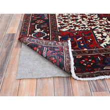 Load image into Gallery viewer, 9&#39;3&quot;x11&#39;8&quot; Watermelon Red, Cleaned, Semi Antique Persian Heriz Design And Geometric Medallions, Great Condition Vibrant Wool, Sides And Ends Professionally Secured, Cropped Thin, Evenly Worn Oriental Rug FWR630