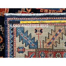 Load image into Gallery viewer, 4&#39;x9&#39;9&quot; Midnight Blue, Northwest Persian With Large Paisley Design, Aryana Grade, Vegetable Dyes, Soft Pile, High Mountain Wool, Hand Knotted, Densely Woven, Extra Wide Runner, Oriental Rug FWR6390