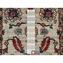 Load image into Gallery viewer, 2&#39;10&quot;x15&#39; Oyster Gray, Northwest Persian With Heriz Design, Aryana Collection, Vegetable Dyes, Soft Pile, High Mountain Wool, Hand Knotted, Densely Woven, Xl Runner, Oriental Rug FWR6402