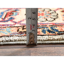 Load image into Gallery viewer, 2&#39;10&quot;x15&#39; Oyster Gray, Northwest Persian With Heriz Design, Aryana Collection, Vegetable Dyes, Soft Pile, High Mountain Wool, Hand Knotted, Densely Woven, Xl Runner, Oriental Rug FWR6402