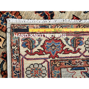 2'10"x15' Oyster Gray, Northwest Persian With Heriz Design, Aryana Collection, Vegetable Dyes, Soft Pile, High Mountain Wool, Hand Knotted, Densely Woven, Xl Runner, Oriental Rug FWR6402