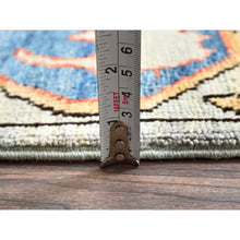 Load image into Gallery viewer, 2&#39;9&quot;x9&#39;10&quot; Oyster Gray, Bijar Garus Design, Aryana Grade, Vegetable Dyes, High Mountain Wool, Hand Knotted, Soft Pile, Densely Woven, Runner, Oriental Rug FWR6408
