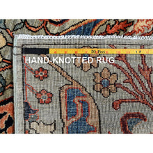 Load image into Gallery viewer, 2&#39;9&quot;x9&#39;10&quot; Oyster Gray, Bijar Garus Design, Aryana Grade, Vegetable Dyes, High Mountain Wool, Hand Knotted, Soft Pile, Densely Woven, Runner, Oriental Rug FWR6408
