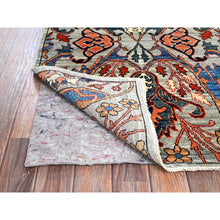 Load image into Gallery viewer, 2&#39;6&quot;x8&#39;1&quot; Mirage Gray, Bijar Garus Design, Aryana Collection, Vegetable Dyes, Soft Pile, High Mountain Wool, Hand Knotted, Densely Woven, Runner, Oriental Rug FWR6414
