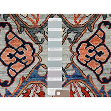 Load image into Gallery viewer, 2&#39;6&quot;x8&#39;1&quot; Mirage Gray, Bijar Garus Design, Aryana Collection, Vegetable Dyes, Soft Pile, High Mountain Wool, Hand Knotted, Densely Woven, Runner, Oriental Rug FWR6414
