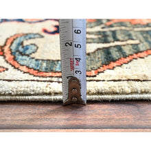 Load image into Gallery viewer, 2&#39;8&quot;x9&#39;7&quot; Oyster Gray, Bijar Garus Design, Aryana Collection, Vegetable Dyes, High Mountain Wool, Hand Knotted, Soft Pile, Densely Woven, Runner, Oriental Rug FWR6420