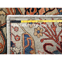 Load image into Gallery viewer, 2&#39;8&quot;x9&#39;7&quot; Oyster Gray, Bijar Garus Design, Aryana Collection, Vegetable Dyes, High Mountain Wool, Hand Knotted, Soft Pile, Densely Woven, Runner, Oriental Rug FWR6420