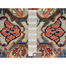 Load image into Gallery viewer, 2&#39;9&quot;x9&#39;10&quot; Castle Gray, Bijar Garus Design, Aryana Grade, Vegetable Dyes, Soft Pile, High Mountain Wool, Hand Knotted, Densely Woven, Runner, Oriental Rug FWR6426