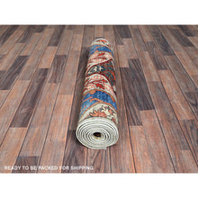 Load image into Gallery viewer, 2&#39;9&quot;x9&#39;10&quot; Castle Gray, Bijar Garus Design, Aryana Grade, Vegetable Dyes, Soft Pile, High Mountain Wool, Hand Knotted, Densely Woven, Runner, Oriental Rug FWR6426