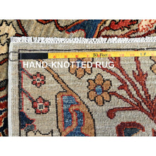 Load image into Gallery viewer, 2&#39;9&quot;x9&#39;10&quot; Castle Gray, Bijar Garus Design, Aryana Grade, Vegetable Dyes, Soft Pile, High Mountain Wool, Hand Knotted, Densely Woven, Runner, Oriental Rug FWR6426