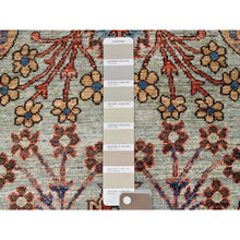 Load image into Gallery viewer, 2&#39;8&quot;x8&#39;3&quot; Agate Gray, Aryana Collection, Bijar Garus Design, Vegetable Dyes, High Mountain Wool, Hand Knotted, Soft Pile, Densely Woven, Runner, Oriental Rug FWR6438