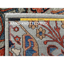 Load image into Gallery viewer, 2&#39;8&quot;x8&#39;3&quot; Agate Gray, Aryana Collection, Bijar Garus Design, Vegetable Dyes, High Mountain Wool, Hand Knotted, Soft Pile, Densely Woven, Runner, Oriental Rug FWR6438