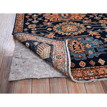 Load image into Gallery viewer, 3&#39;1&quot;x4&#39;10&quot; Yale Blue, Heriz All Over Design, Aryana Collection, Vegetable Dyes, Hand Knotted, Soft Pile, High Mountain Wool, Densely Woven, Oriental Rug FWR6456