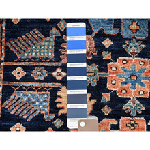 Load image into Gallery viewer, 3&#39;1&quot;x4&#39;10&quot; Yale Blue, Heriz All Over Design, Aryana Collection, Vegetable Dyes, Hand Knotted, Soft Pile, High Mountain Wool, Densely Woven, Oriental Rug FWR6456