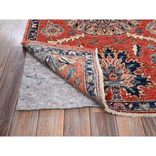 Load image into Gallery viewer, 3&#39;1&quot;x5&#39; Summer Fig Red, Northwest Persian Flower Design With Serrated Leafs, Aryana Grade, Vegetable Dyes, Soft Pile, High Mountain Wool, Hand Knotted, Densely Woven, Oriental Rug FWR6474