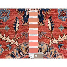 Load image into Gallery viewer, 3&#39;1&quot;x5&#39; Summer Fig Red, Northwest Persian Flower Design With Serrated Leafs, Aryana Grade, Vegetable Dyes, Soft Pile, High Mountain Wool, Hand Knotted, Densely Woven, Oriental Rug FWR6474