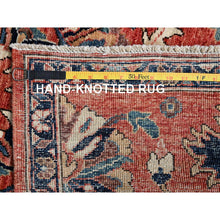 Load image into Gallery viewer, 3&#39;1&quot;x5&#39; Summer Fig Red, Northwest Persian Flower Design With Serrated Leafs, Aryana Grade, Vegetable Dyes, Soft Pile, High Mountain Wool, Hand Knotted, Densely Woven, Oriental Rug FWR6474