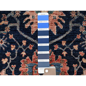 3'x4'10" Midnight Blue, Aryana Collection, Heriz All Over Design, Vegetable Dyes, Soft Pile, Hand Knotted, High Mountain Wool, Densely Woven, Oriental Rug FWR6480