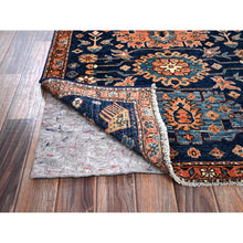 Load image into Gallery viewer, 3&#39;x5&#39;1&quot; Midnight Blue, Heriz All Over Design, Aryana Collection, Vegetable Dyes, Soft Pile, Hand Knotted, High Mountain Wool, Densely Woven, Oriental Rug FWR6492
