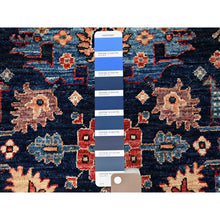 Load image into Gallery viewer, 3&#39;x5&#39;1&quot; Midnight Blue, Heriz All Over Design, Aryana Collection, Vegetable Dyes, Soft Pile, Hand Knotted, High Mountain Wool, Densely Woven, Oriental Rug FWR6492