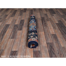 Load image into Gallery viewer, 3&#39;x5&#39;1&quot; Midnight Blue, Heriz All Over Design, Aryana Collection, Vegetable Dyes, Soft Pile, Hand Knotted, High Mountain Wool, Densely Woven, Oriental Rug FWR6492
