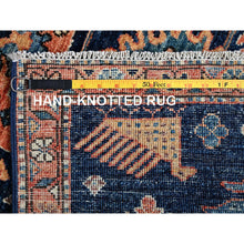 Load image into Gallery viewer, 3&#39;x5&#39;1&quot; Midnight Blue, Heriz All Over Design, Aryana Collection, Vegetable Dyes, Soft Pile, Hand Knotted, High Mountain Wool, Densely Woven, Oriental Rug FWR6492