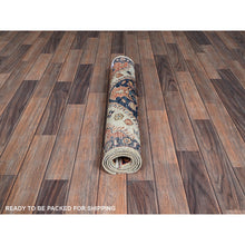 Load image into Gallery viewer, 2&#39;7&quot;x4&#39;10&quot; Chiffon White, Northwest Persian With Medallions Design, Aryana Collection, Vegetable Dyes, Soft Pile, High Mountain Wool, Hand Knotted, Densely Woven, Oriental Rug FWR6498