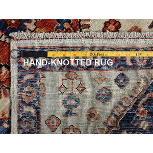 2'7"x4'10" Chiffon White, Northwest Persian With Medallions Design, Aryana Collection, Vegetable Dyes, Soft Pile, High Mountain Wool, Hand Knotted, Densely Woven, Oriental Rug FWR6498