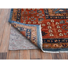 Load image into Gallery viewer, 10&#39;x14&#39; Horizon Blue, Classic Persian Garden Trellis Design, Aryana Collection, Vegetable Dyes, Soft Pile, High Mountain Wool, Hand Knotted, Densely Woven, Oriental Rug FWR6552