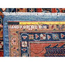 Load image into Gallery viewer, 10&#39;x14&#39; Horizon Blue, Classic Persian Garden Trellis Design, Aryana Collection, Vegetable Dyes, Soft Pile, High Mountain Wool, Hand Knotted, Densely Woven, Oriental Rug FWR6552