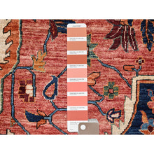 Load image into Gallery viewer, 10&#39;2&quot;x13&#39;8&quot; Coral Red, Serapi Heriz With Large Medallion Design, Aryana Collection, Vegetable Dyes, Soft Pile, High Mountain Wool, Hand Knotted, Densely Woven, Oriental Rug FWR6564