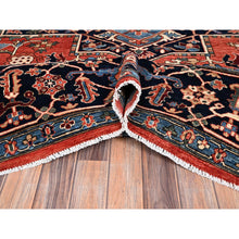 Load image into Gallery viewer, 9&#39;10&quot;x14&#39;3&quot; Imperial Red, Serapi Heriz with Large Medallion Design, Aryana Collection, Vegetable Dyes, Hand Knotted, Soft Pile, High Mountain Wool, Densely Woven, Oriental Rug FWR6570