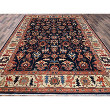 Load image into Gallery viewer, 9&#39;2&quot;x11&#39;10&quot; Yale Blue, Northwest Persian All Over Design, Vegetable Dyes, Aryana Grade, Soft Pile, High Mountain Wool, Hand Knotted, Densely Woven, Oriental Rug FWR6594