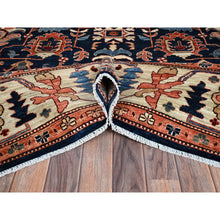 Load image into Gallery viewer, 9&#39;2&quot;x11&#39;10&quot; Yale Blue, Northwest Persian All Over Design, Vegetable Dyes, Aryana Grade, Soft Pile, High Mountain Wool, Hand Knotted, Densely Woven, Oriental Rug FWR6594