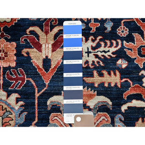9'2"x11'10" Yale Blue, Northwest Persian All Over Design, Vegetable Dyes, Aryana Grade, Soft Pile, High Mountain Wool, Hand Knotted, Densely Woven, Oriental Rug FWR6594