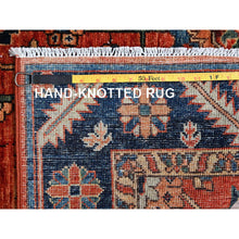 Load image into Gallery viewer, 4&#39;2&quot;x8&#39;4&quot; Summer Fig Red, Heriz All Over Design, Aryana Collection, Vegetable Dyes, High Mountain Wool, Hand Knotted, Soft Pile, Densely Woven, Wide Runner, Oriental Rug FWR6624