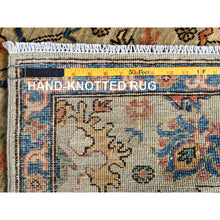 Load image into Gallery viewer, 2&#39;10&quot;x12&#39; Light Green, Heriz All Over Design, Aryana Collection, Vegetable Dyes, High Mountain Wool, Hand Knotted, Soft Pile, Densely Woven, Runner, Oriental Rug FWR6630