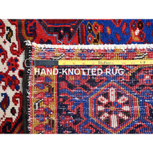 Load image into Gallery viewer, 10&#39;x12&#39;9&quot; Goji Berry Red With Large Centre Medallion, 100% Wool, Hand Knotted, Tribal Weaving, Clean, Ends And Sides Secured, Good Condition, Persian Heriz Vintage Oriental Rug FWR660