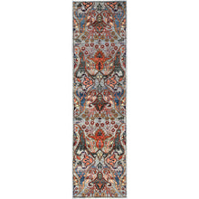 Load image into Gallery viewer, 2&#39;8&quot;x10&#39;1&quot; Misty Gray, Bijar Garus Design, Aryana Grade, Vegetable Dyes, High Mountain Wool, Hand Knotted, Soft Pile, Densely Woven, Runner, Oriental Rug FWR6666