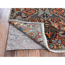 Load image into Gallery viewer, 2&#39;8&quot;x10&#39;1&quot; Misty Gray, Bijar Garus Design, Aryana Grade, Vegetable Dyes, High Mountain Wool, Hand Knotted, Soft Pile, Densely Woven, Runner, Oriental Rug FWR6666