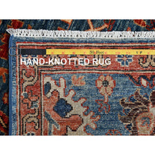 Load image into Gallery viewer, 2&#39;10&quot;x9&#39;7&quot; Imperial Blue, Heriz All Over Design, Aryana Collection, Vegetable Dyes, Soft Pile, High Mountain Wool, Hand Knotted, Densely Woven, Runner, Oriental Rug FWR6690