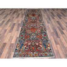 Load image into Gallery viewer, 2&#39;9&quot;x10&#39; Harbor Mist Gray, Bijar Garus Design, Aryana Collection, Vegetable Dyes, High Mountain Wool, Hand Knotted, Soft Pile, Densely Woven, Runner, Oriental Rug FWR6696