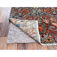 Load image into Gallery viewer, 2&#39;9&quot;x10&#39; Harbor Mist Gray, Bijar Garus Design, Aryana Collection, Vegetable Dyes, High Mountain Wool, Hand Knotted, Soft Pile, Densely Woven, Runner, Oriental Rug FWR6696