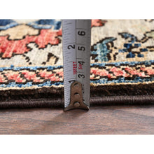 Load image into Gallery viewer, 3&#39;x14&#39; Dark Vanilla Brown, Northwest Persian All Over Design, Aryana Grade, Vegetable Dyes, Soft Pile, High Mountain Wool, Hand Knotted, Densely Woven, Runner, Oriental Rug FWR6762