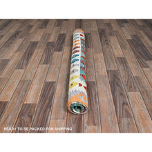 Load image into Gallery viewer, 3&#39;10&quot;x6&#39; Colorful Afghan Kilim With Geometric Pattern, Vegetable Dyes, Flat Weave, Pure Wool, Hand Woven, Reversible, Oriental Rug FWR7146