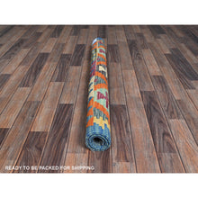 Load image into Gallery viewer, 4&#39;x5&#39;9&quot; Colorful Afghan Kilim With Geometric Pattern, Vegetable Dyes, Pure Wool, Flat Weave, Hand Woven, Reversible, Oriental Rug FWR7188