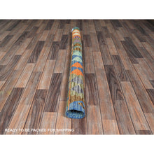 Load image into Gallery viewer, 5&#39;x6&#39;4&quot; Burnt Orange, Afghan Kilim With Colorful Geometric Pattern, Vegetable Dyes, Pure Wool, Hand Woven, Flat Weave, Reversible, Oriental Rug FWR7236