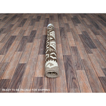 Load image into Gallery viewer, 4&#39;x6&#39;1&quot; Stone Gray, Flat Weave, Afghan Kilim with Geometric Pattern, Undyed Natural Wool, Hand Woven, Reversible, Oriental Rug FWR7260